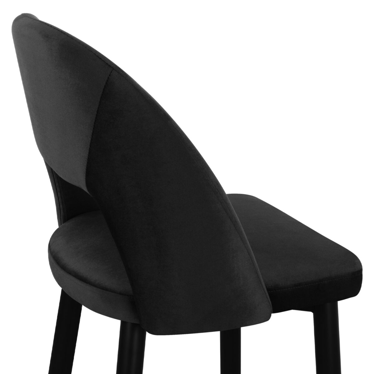 ΣΚΑΜΠΟ ΜΠΑΡ HARPER HM8526.04 ΒΕΛΟΥΔΟ ΜΑΥΡΟ ΜΕ ΜΕΤΑΛΛΙΚΟ ΣΚΕΛΕΤΟ 50Χ51Χ111Υ εκ. - Image 9