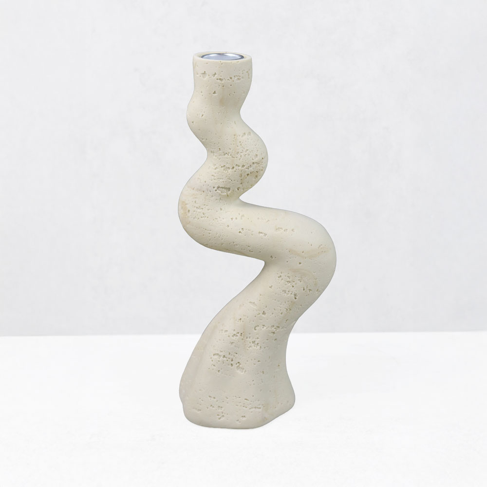 ANGLES II ΚΗΡΟΠΗΓΙΟ ΔΙΑΚΟΣΜΗΤΙΚΟ 10.5x7x23.5cm RESIN ΜΠΕΖ