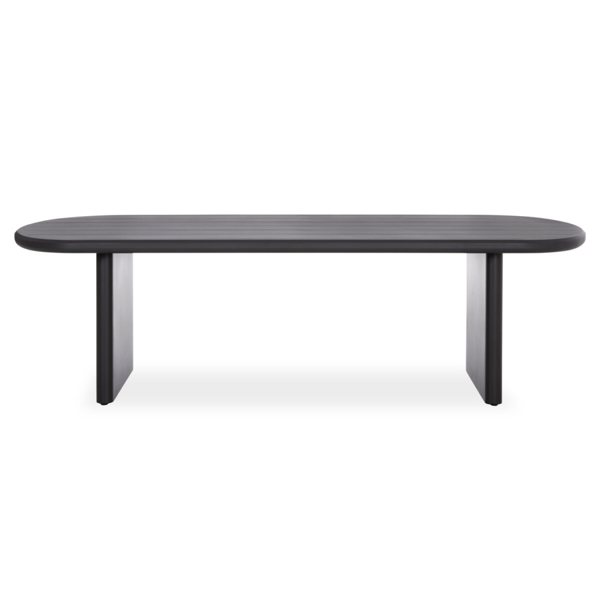 ΤΡΑΠΕΖΙ ΤΡΑΠΕΖΑΡΙΑΣ ΟΒΑΛ ABSOLUTION SM6464.01 ΓΚΡΙ ΑΛΟΥΜΙΝΙΟ 260x108x75Υεκ - Image 3