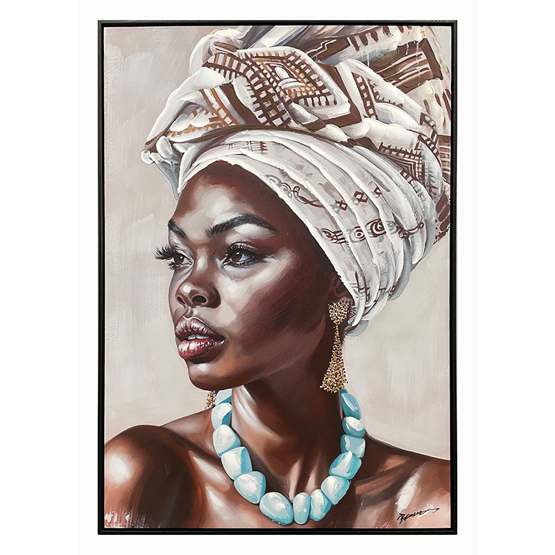 Πίνακας σε καμβά Zaira Ι Inart με πλαίσιο 70x3.5x100εκ