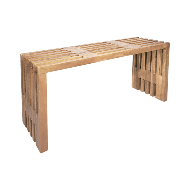 Παγκάκι Zen  teak ξύλο σε φυσική απόχρωση 90x30x48εκ
