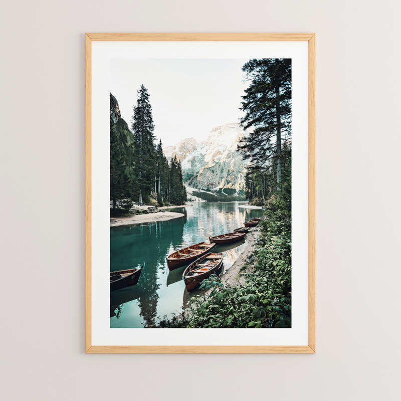 Πίνακας Lake  με ψηφιακή εκτύπωση και πλαίσιο 33x1.5x48εκ