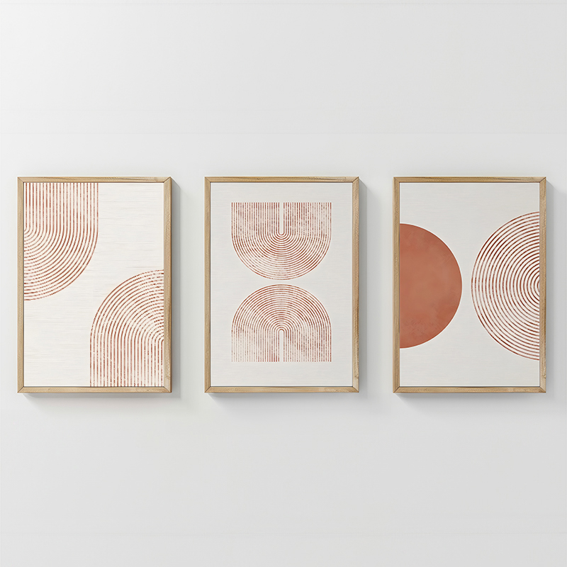 Πίνακας Chilen  τρίπτυχος με ψηφιακή εκτύπωση και πλαίσιο 33x1.5x48εκ