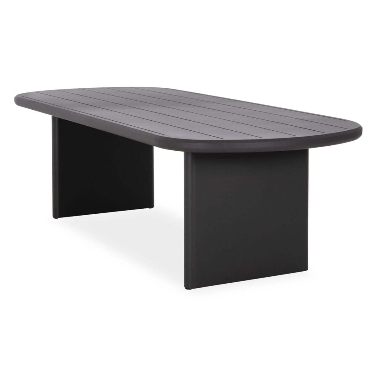 ΤΡΑΠΕΖΙ ΤΡΑΠΕΖΑΡΙΑΣ ΟΒΑΛ ABSOLUTION SM6464.01 ΓΚΡΙ ΑΛΟΥΜΙΝΙΟ 260x108x75Υεκ - Image 6