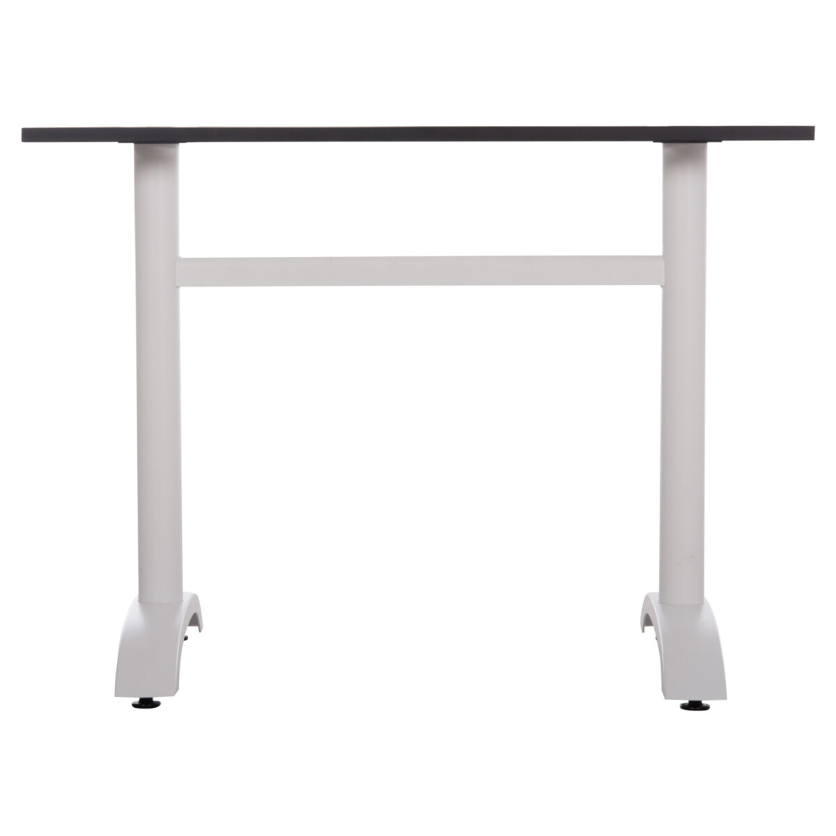 ΒΑΣΗ ΤΡΑΠΕΖΙΟΥ ΜΕΤΑΛΛΙΚΗ ΔΙΠΛΗ HM461.12 ΛΕΥΚΗ ΜΕ ΡΕΓΟΥΛΑΤΟΡΟΥΣ 100x60x73Υεκ. - Image 3