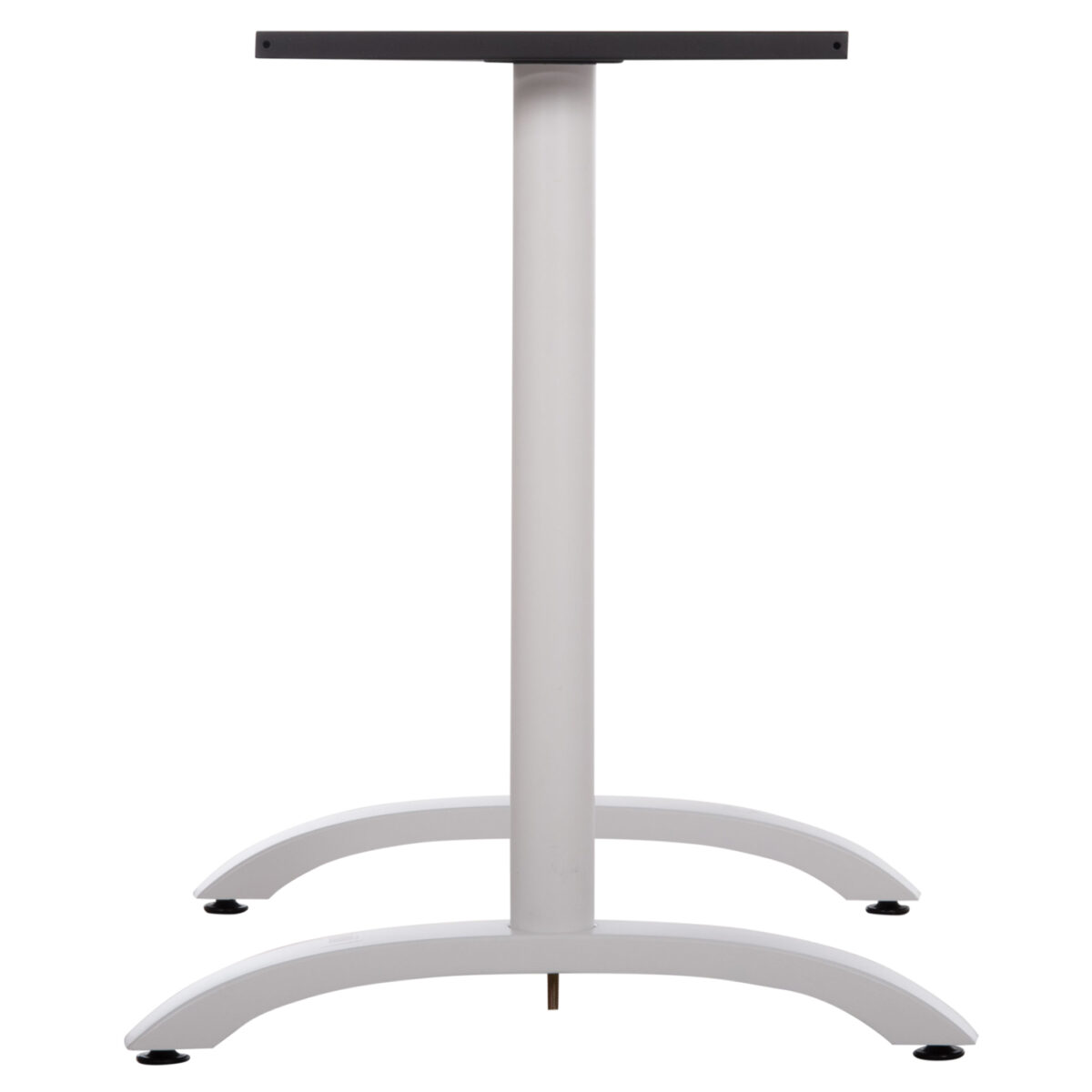 ΒΑΣΗ ΤΡΑΠΕΖΙΟΥ ΜΕΤΑΛΛΙΚΗ ΔΙΠΛΗ HM461.12 ΛΕΥΚΗ ΜΕ ΡΕΓΟΥΛΑΤΟΡΟΥΣ 100x60x73Υεκ. - Image 5