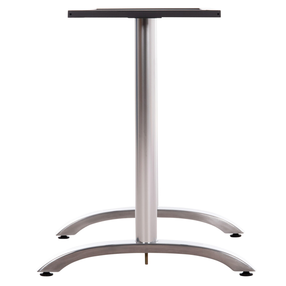 ΒΑΣΗ ΤΡΑΠΕΖΙΟΥ ΜΕΤΑΛΛΙΚΗ ΔΙΠΛΗ HM461.13 ΧΡΩΜΙΟΥ ΜΕ ΡΕΓΟΥΛΑΤΟΡΟΥΣ 100x60x73Υεκ. - Image 5