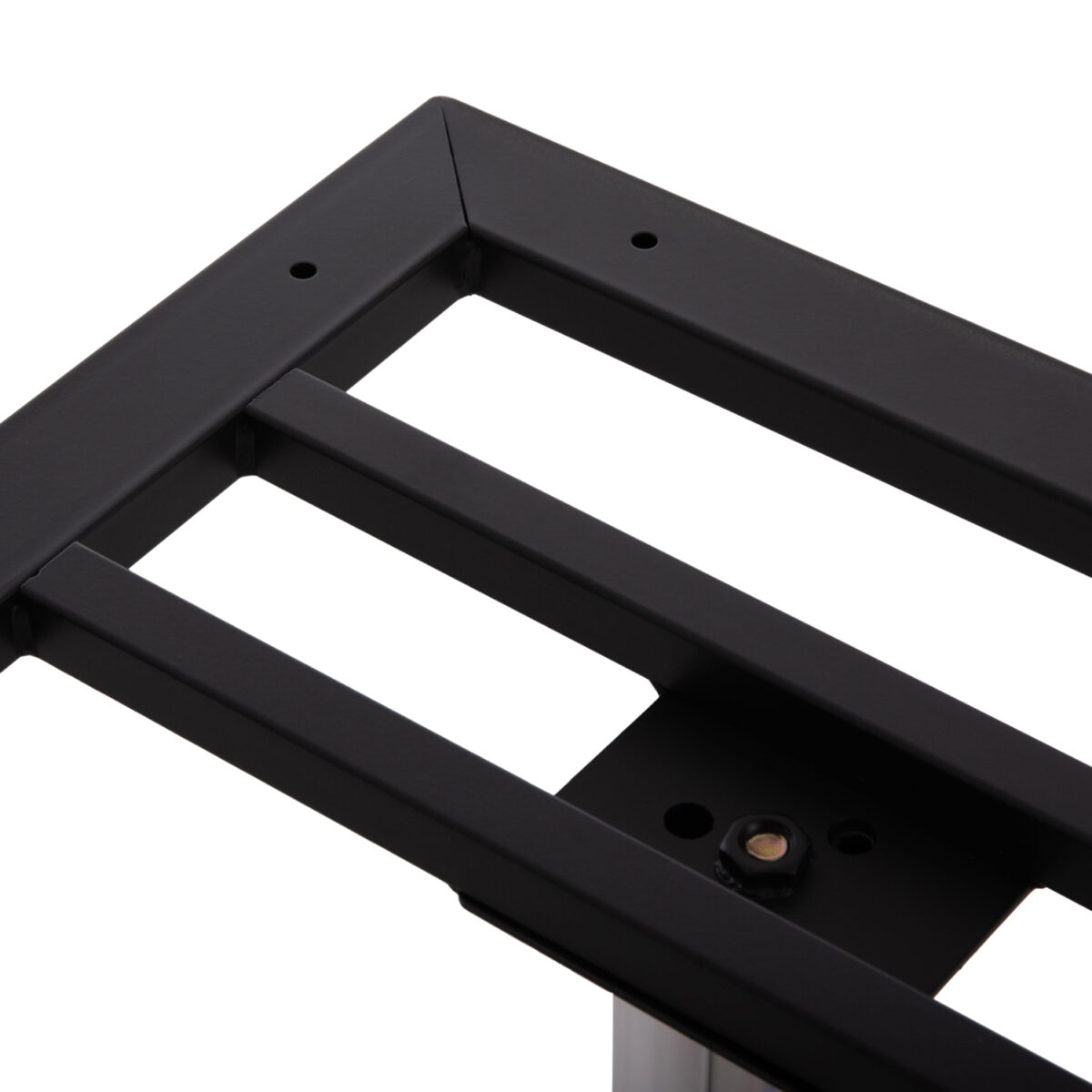 ΒΑΣΗ ΤΡΑΠΕΖΙΟΥ ΜΕΤΑΛΛΙΚΗ ΔΙΠΛΗ HM461.13 ΧΡΩΜΙΟΥ ΜΕ ΡΕΓΟΥΛΑΤΟΡΟΥΣ 100x60x73Υεκ. - Image 6