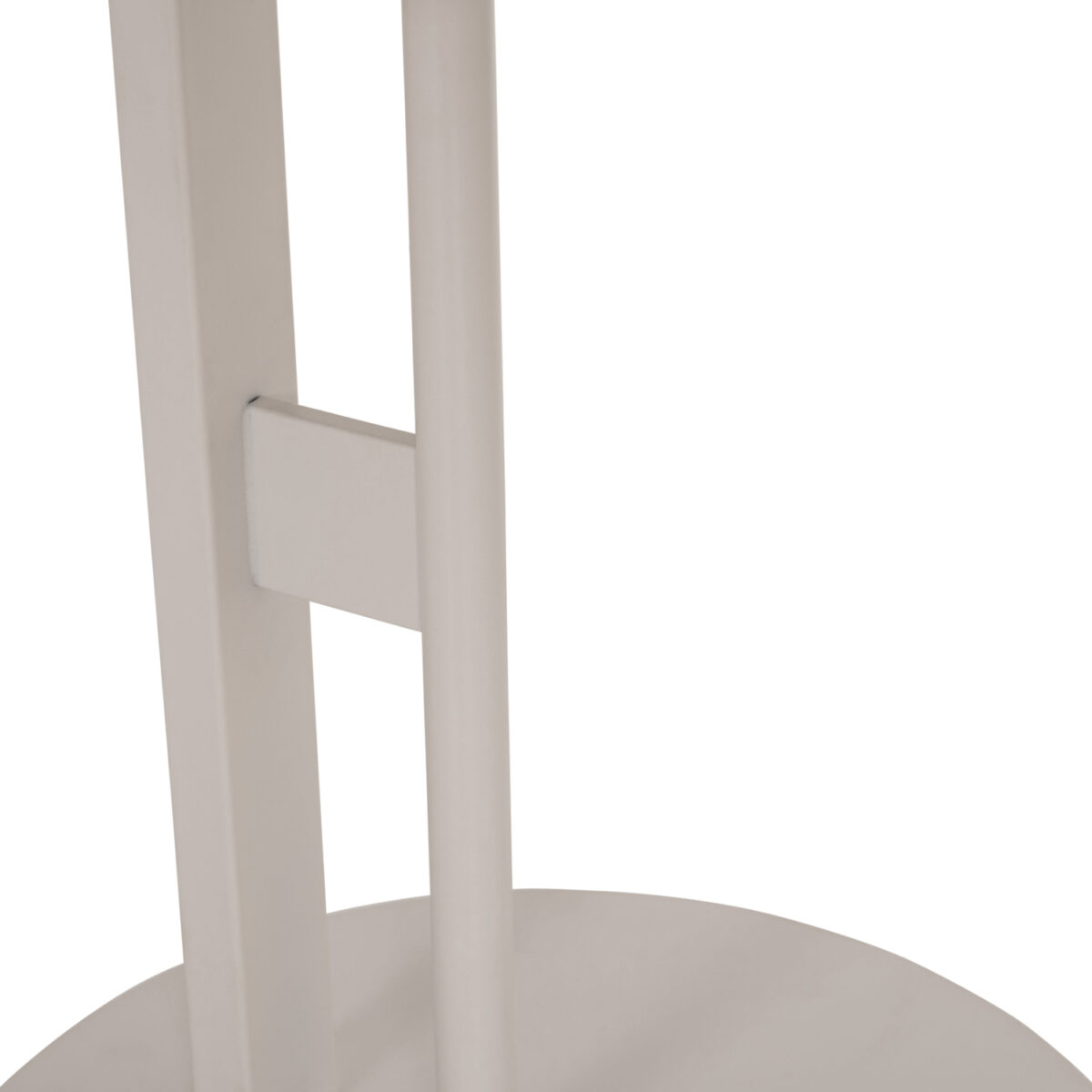 ΒΟΗΘΗΤΙΚΟ ΤΡΑΠΕΖΙ ΟΒΑΛ ALPER HM18328 MDF SONAMA--ΜΕΤΑΛΛΟ ΛΕΥΚΟ 50x50x51Υεκ. - Image 9