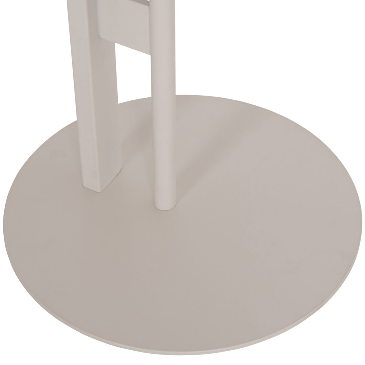 ΒΟΗΘΗΤΙΚΟ ΤΡΑΠΕΖΙ ΟΒΑΛ ALPER HM18328 MDF SONAMA--ΜΕΤΑΛΛΟ ΛΕΥΚΟ 50x50x51Υεκ. - Image 10