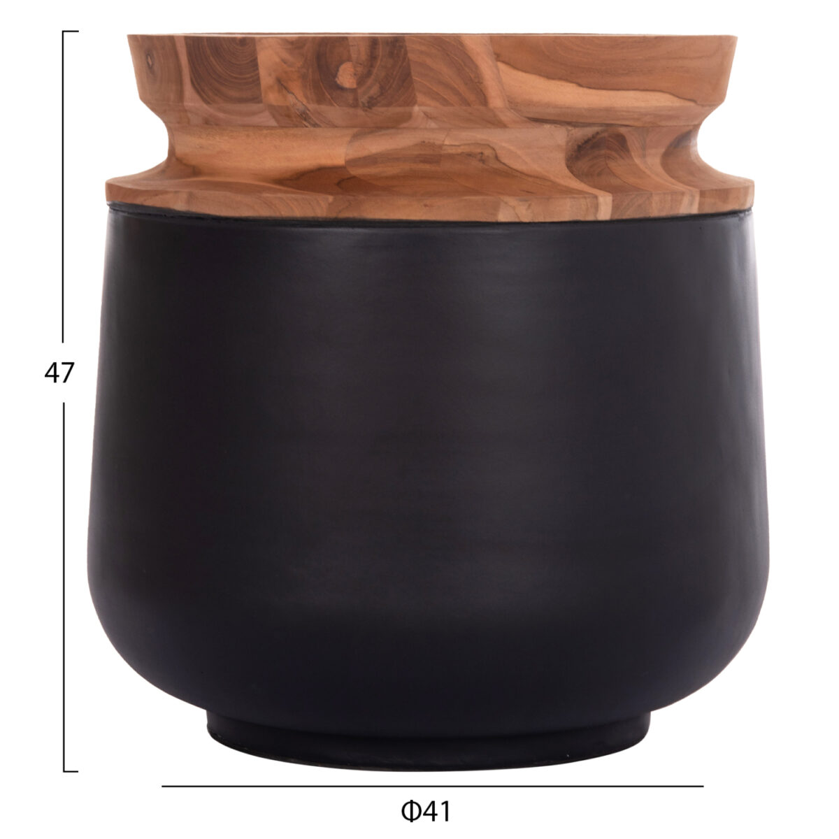 ΔΙΑΚΟΣΜΗΤΙΚΑ ΒΑΖΑ ΔΑΠΕΔΟΥ 2ΤΜΧ LINTER HM21140.01 FIBER CEMENT ΜΑΥΡΟ-ΞΥΛΟ ΤΕΑΚ 47Υ & 60Υεκ - Image 2