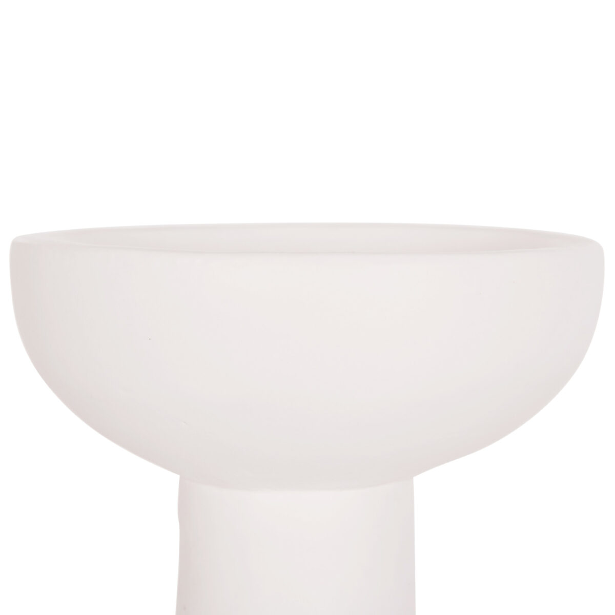 ΕΠΙΤΡΑΠΕΖΙΟ ΔΙΑΚΟΣΜΗΤΙΚΟ ΒΑΖΟ LEKKAN HM4664.02L ΤΕΡΑΚΟΤΑ ΣΕ ΛΕΥΚΟ--Φ18x38Υεκ. - Image 4