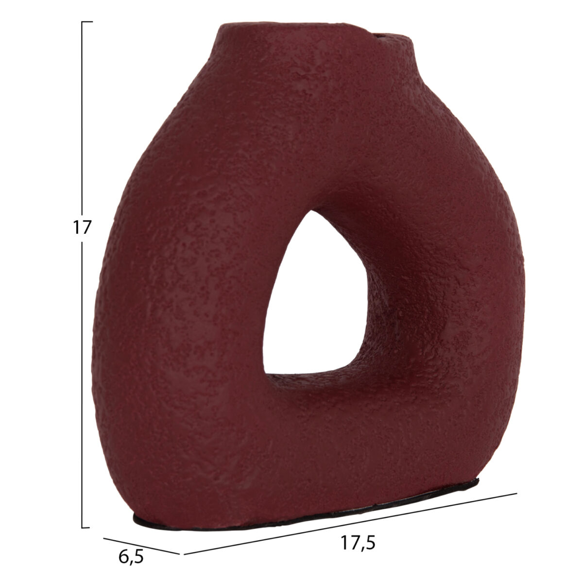 ΕΠΙΤΡΑΠΕΖΙΟ ΔΙΑΚΟΣΜΗΤΙΚΟ ΒΑΖΟ DECANT HM4667.06S ΤΕΡΑΚΟΤΑ ΣΕ ΒΥΣΣΙΝΙ--17.5x6.5x17Υεκ. - Image 2