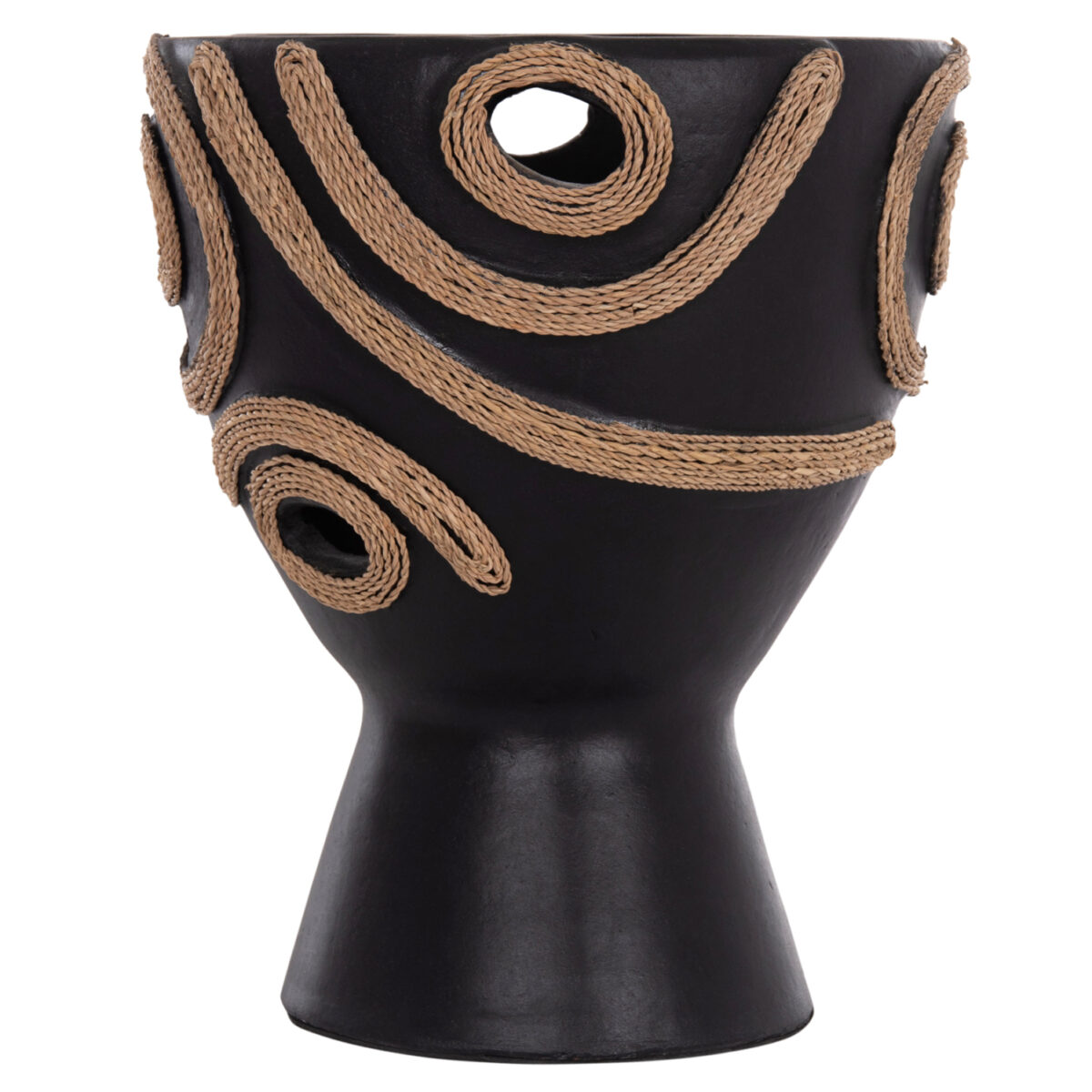 ΕΠΙΤΡΑΠΕΖΙΟ ΔΙΑΚΟΣΜΗΤΙΚΟ ΒΑΖΟ DEAN HM4678.01 ΤΕΡΑΚΟΤΑ ΣΕ ΜΑΥΡΟ--Φ23x29Υεκ. - Image 3