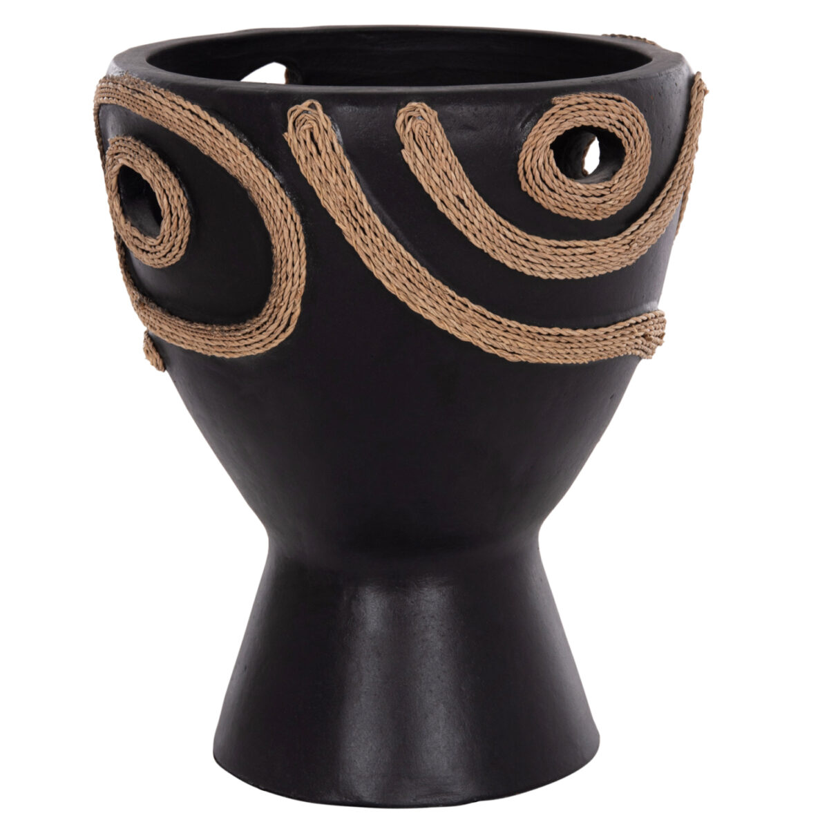 ΕΠΙΤΡΑΠΕΖΙΟ ΔΙΑΚΟΣΜΗΤΙΚΟ ΒΑΖΟ DEAN HM4678.01 ΤΕΡΑΚΟΤΑ ΣΕ ΜΑΥΡΟ--Φ23x29Υεκ. - Image 6