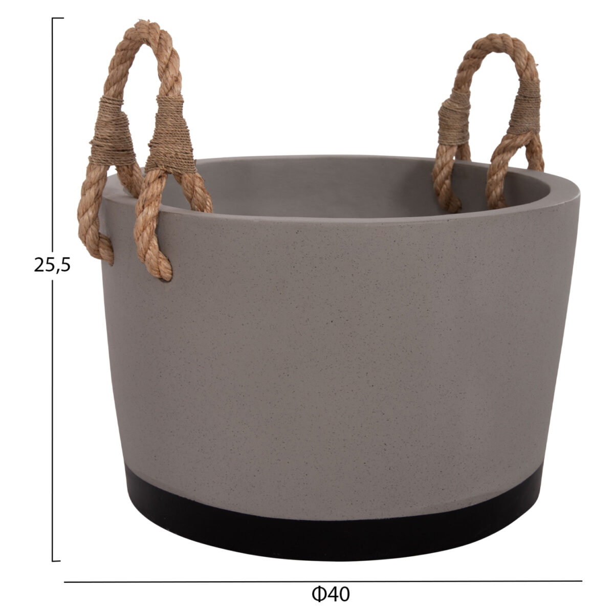 ΓΛΑΣΤΡΑ ΕΣ. ΧΩΡΟΥ ΣΕΙΡΑ TRYLL HM4690L FIBER CEMENT ΓΚΡΙ & ΣΧΟΙΝΙ Φ40x25,5Υεκ. - Image 2