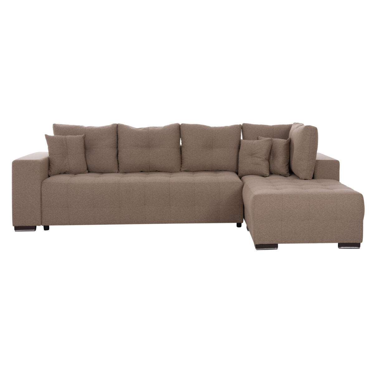 ΓΩΝΙΑΚΟΣ ΚΑΝΑΠΕΣ-ΚΡΕΒΑΤΙ ΜΕ ΑΠΟΘ.ΧΩΡΟ TRENDSTON HM3302.03R ΜΠΕΖ ΥΦΑΣΜΑ 298x177x95Υεκ - Image 4