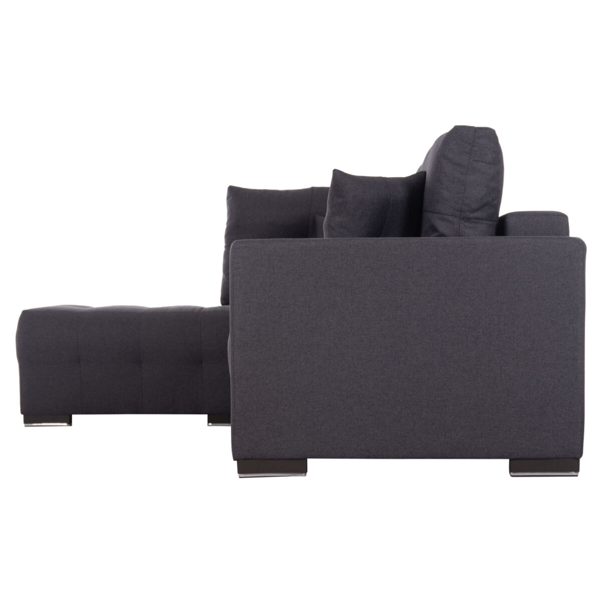 ΓΩΝΙΑΚΟΣ ΚΑΝΑΠΕΣ-ΚΡΕΒΑΤΙ ΜΕ ΑΠΟΘ.ΧΩΡΟ TRENDSTON HM3302.01L ΓΚΡΙ ΥΦΑΣΜΑ 298x177x95Υεκ - Image 5