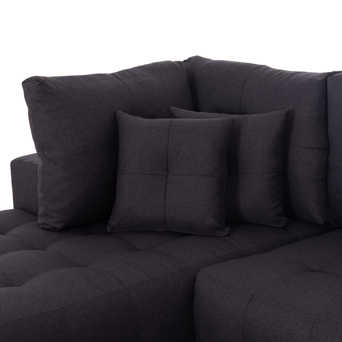 ΓΩΝΙΑΚΟΣ ΚΑΝΑΠΕΣ-ΚΡΕΒΑΤΙ ΜΕ ΑΠΟΘ.ΧΩΡΟ TRENDSTON HM3302.01L ΓΚΡΙ ΥΦΑΣΜΑ 298x177x95Υεκ - Image 7