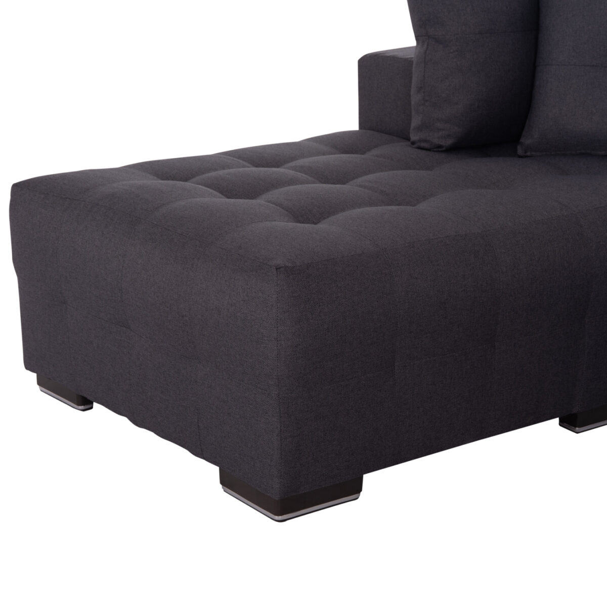 ΓΩΝΙΑΚΟΣ ΚΑΝΑΠΕΣ-ΚΡΕΒΑΤΙ ΜΕ ΑΠΟΘ.ΧΩΡΟ TRENDSTON HM3302.01L ΓΚΡΙ ΥΦΑΣΜΑ 298x177x95Υεκ - Image 8