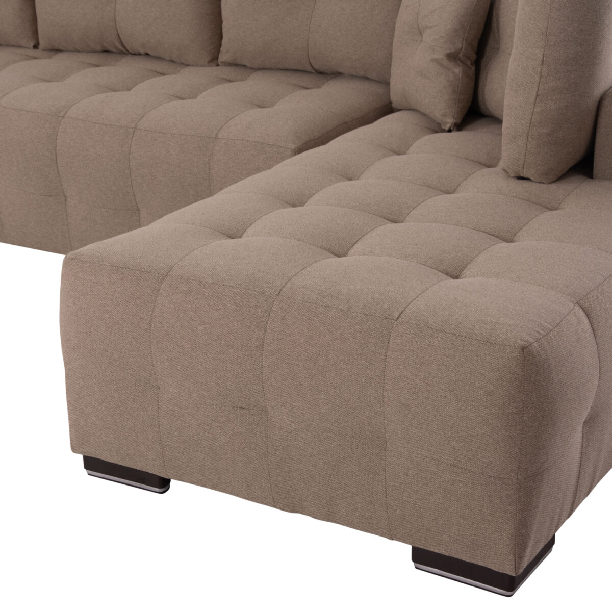 ΓΩΝΙΑΚΟΣ ΚΑΝΑΠΕΣ-ΚΡΕΒΑΤΙ ΜΕ ΑΠΟΘ.ΧΩΡΟ TRENDSTON HM3302.03R ΜΠΕΖ ΥΦΑΣΜΑ 298x177x95Υεκ - Image 9