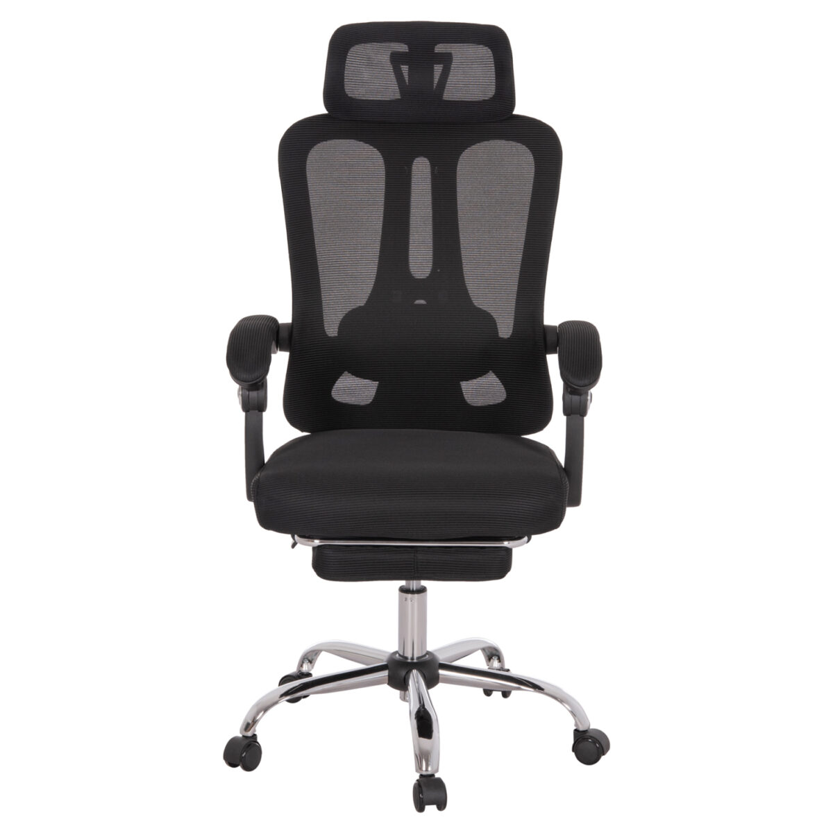 ΚΑΡΕΚΛΑ ΓΡΑΦΕΙΟΥ BARNET HM18258.01 ΜΑΥΡΟ MESH-ΜΑΥΡΟΣ ΣΚΕΛΕΤΟΣ NYLON 61x62x123Υ - Image 3