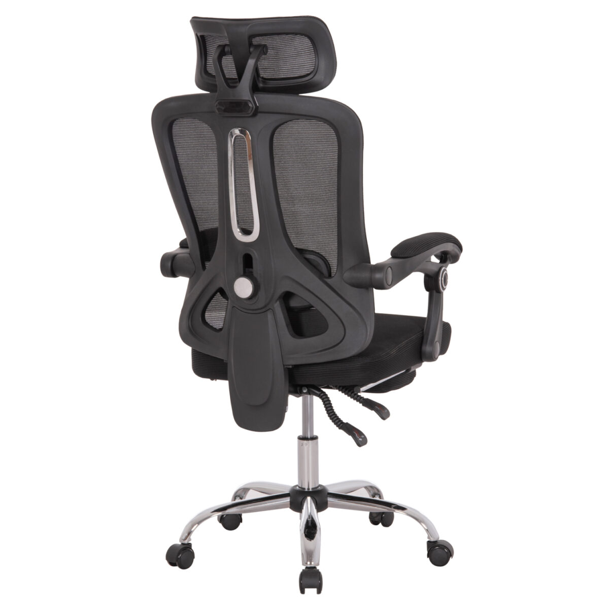 ΚΑΡΕΚΛΑ ΓΡΑΦΕΙΟΥ BARNET HM18258.01 ΜΑΥΡΟ MESH-ΜΑΥΡΟΣ ΣΚΕΛΕΤΟΣ NYLON 61x62x123Υ - Image 5