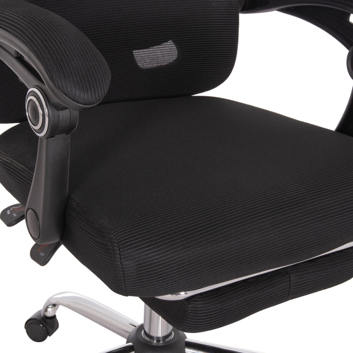 ΚΑΡΕΚΛΑ ΓΡΑΦΕΙΟΥ BARNET HM18258.01 ΜΑΥΡΟ MESH-ΜΑΥΡΟΣ ΣΚΕΛΕΤΟΣ NYLON 61x62x123Υ - Image 8