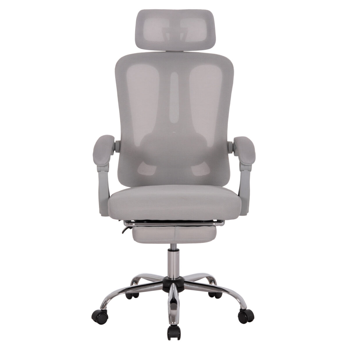 ΚΑΡΕΚΛΑ ΓΡΑΦΕΙΟΥ BARNET HM18258.02 ΓΚΡΙ MESH-ΓΚΡΙ ΣΚΕΛΕΤΟΣ NYLON 61x62x123Υ - Image 3