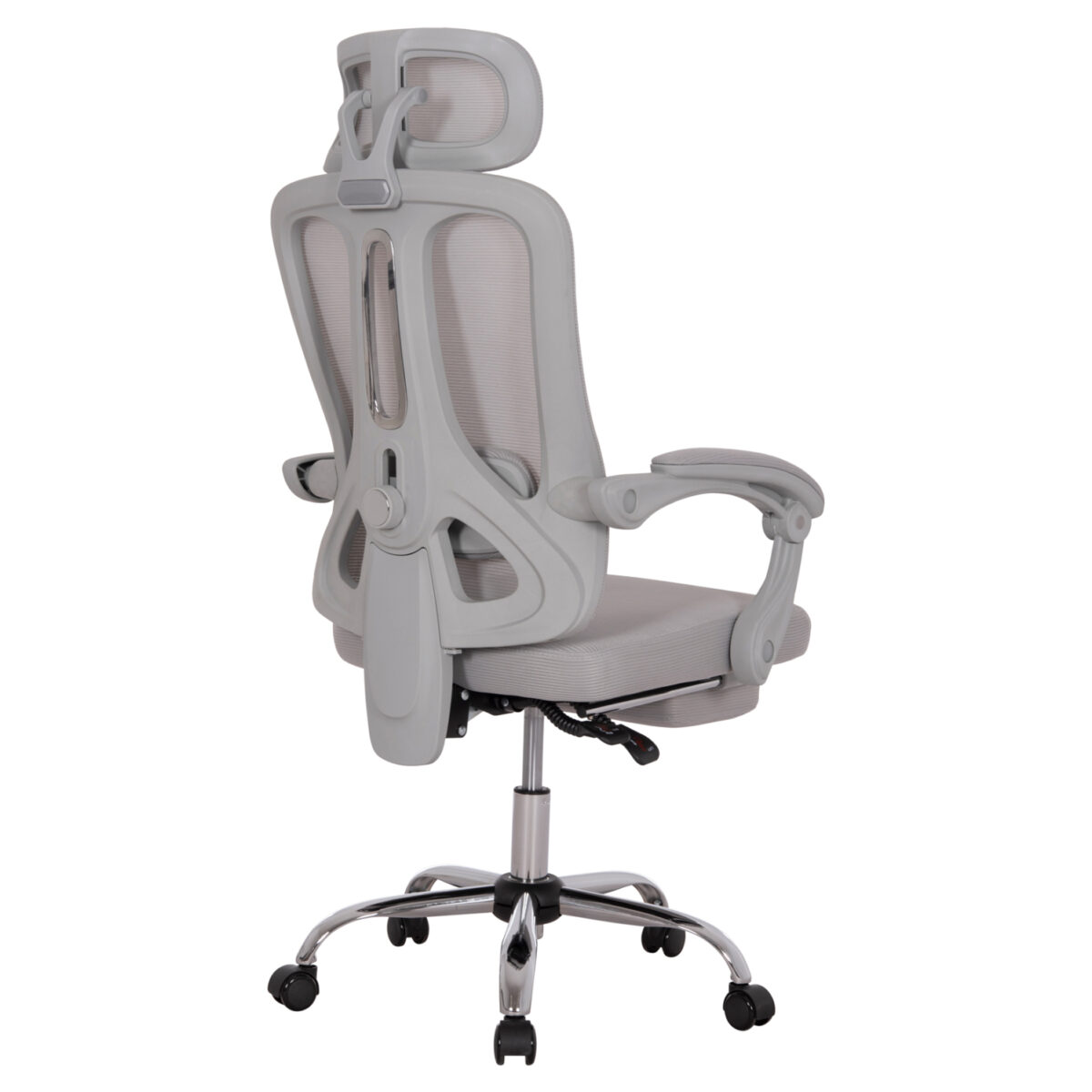 ΚΑΡΕΚΛΑ ΓΡΑΦΕΙΟΥ BARNET HM18258.02 ΓΚΡΙ MESH-ΓΚΡΙ ΣΚΕΛΕΤΟΣ NYLON 61x62x123Υ - Image 5