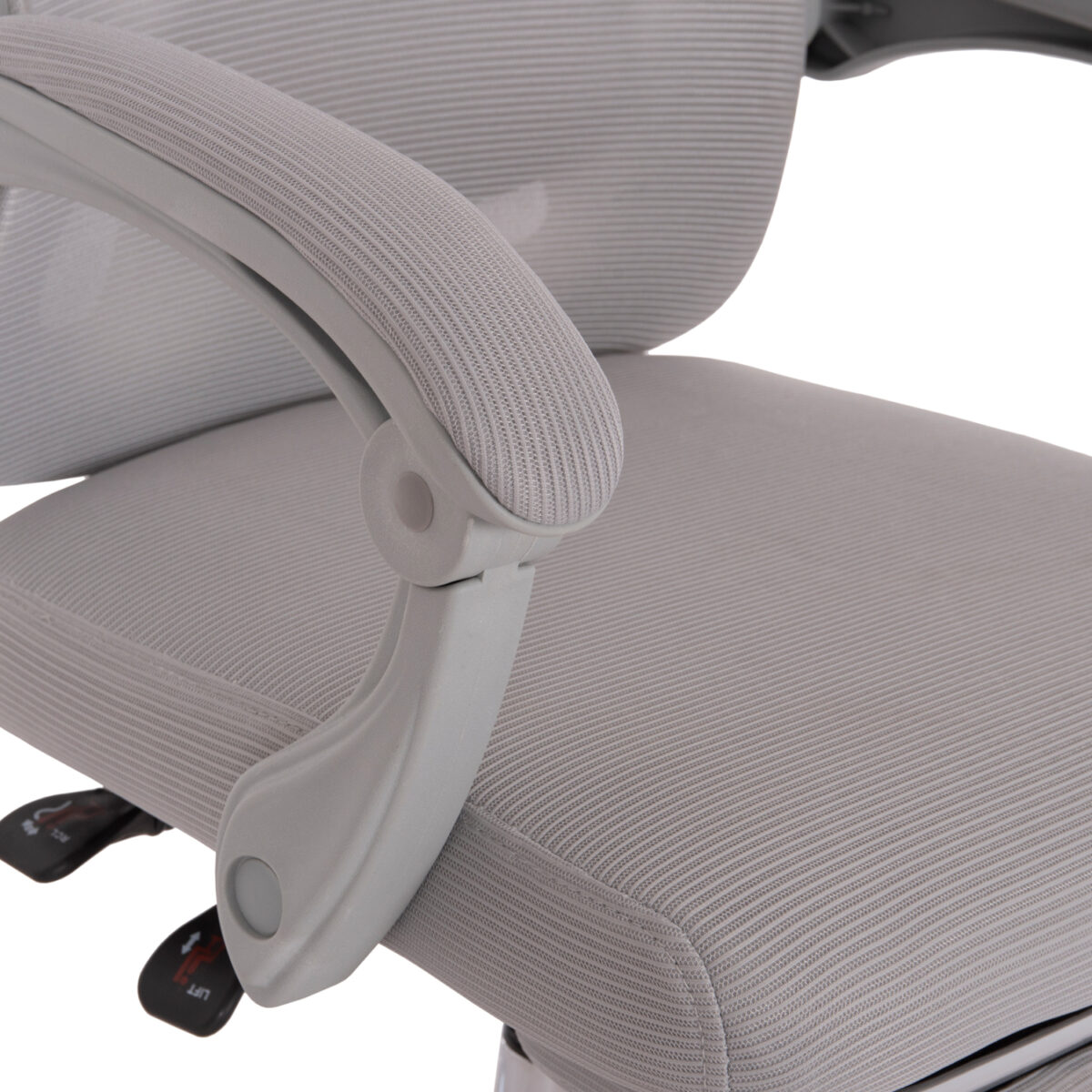 ΚΑΡΕΚΛΑ ΓΡΑΦΕΙΟΥ BARNET HM18258.02 ΓΚΡΙ MESH-ΓΚΡΙ ΣΚΕΛΕΤΟΣ NYLON 61x62x123Υ - Image 8