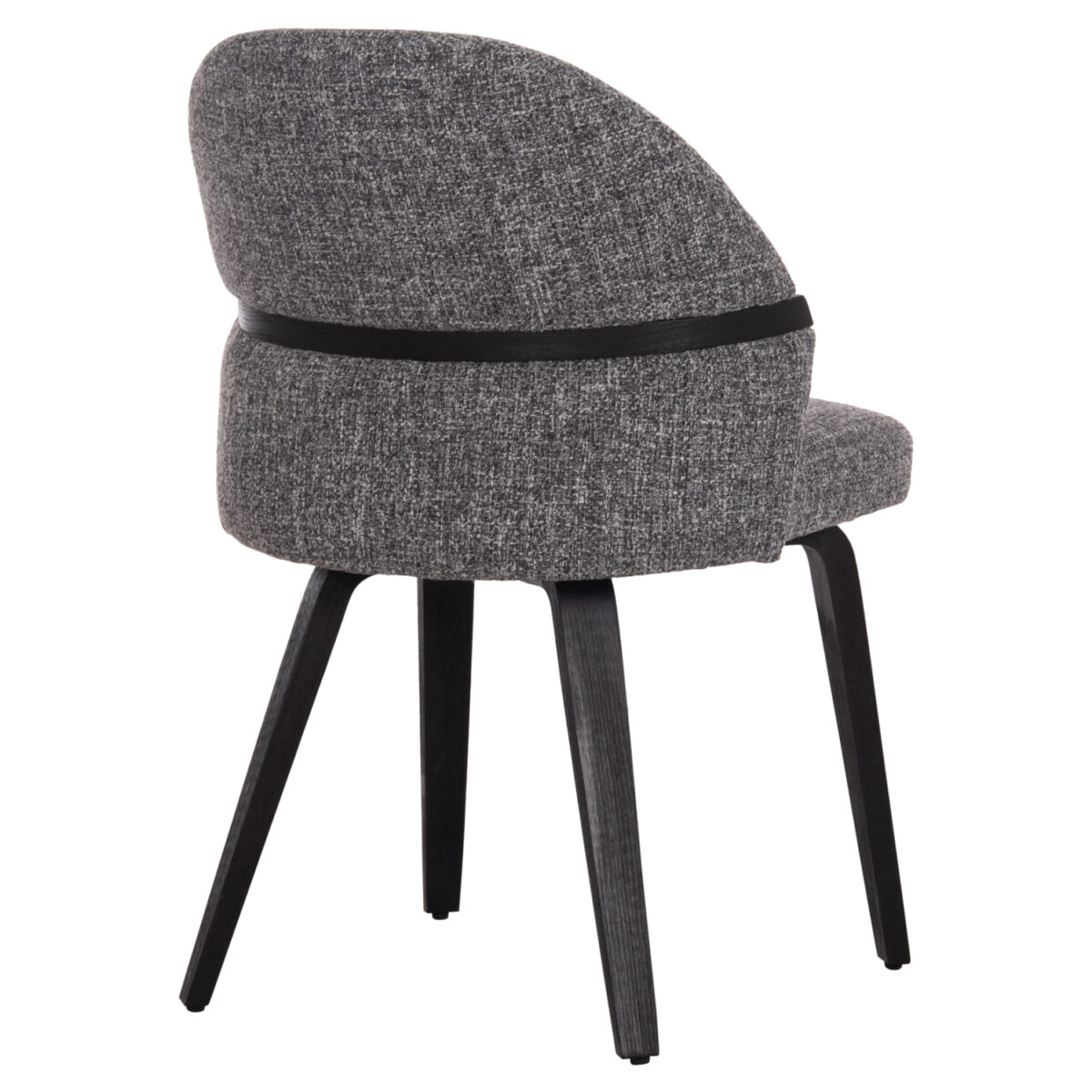 ΚΑΡΕΚΛΑ ΤΡΑΠΕΖΑΡΙΑΣ DEKKER HM18249.02 PLYWOOD ΜΑΥΡΟ--ΥΦΑΣΜΑ ΓΚΡΙ 50x60x80Υεκ. - Image 5