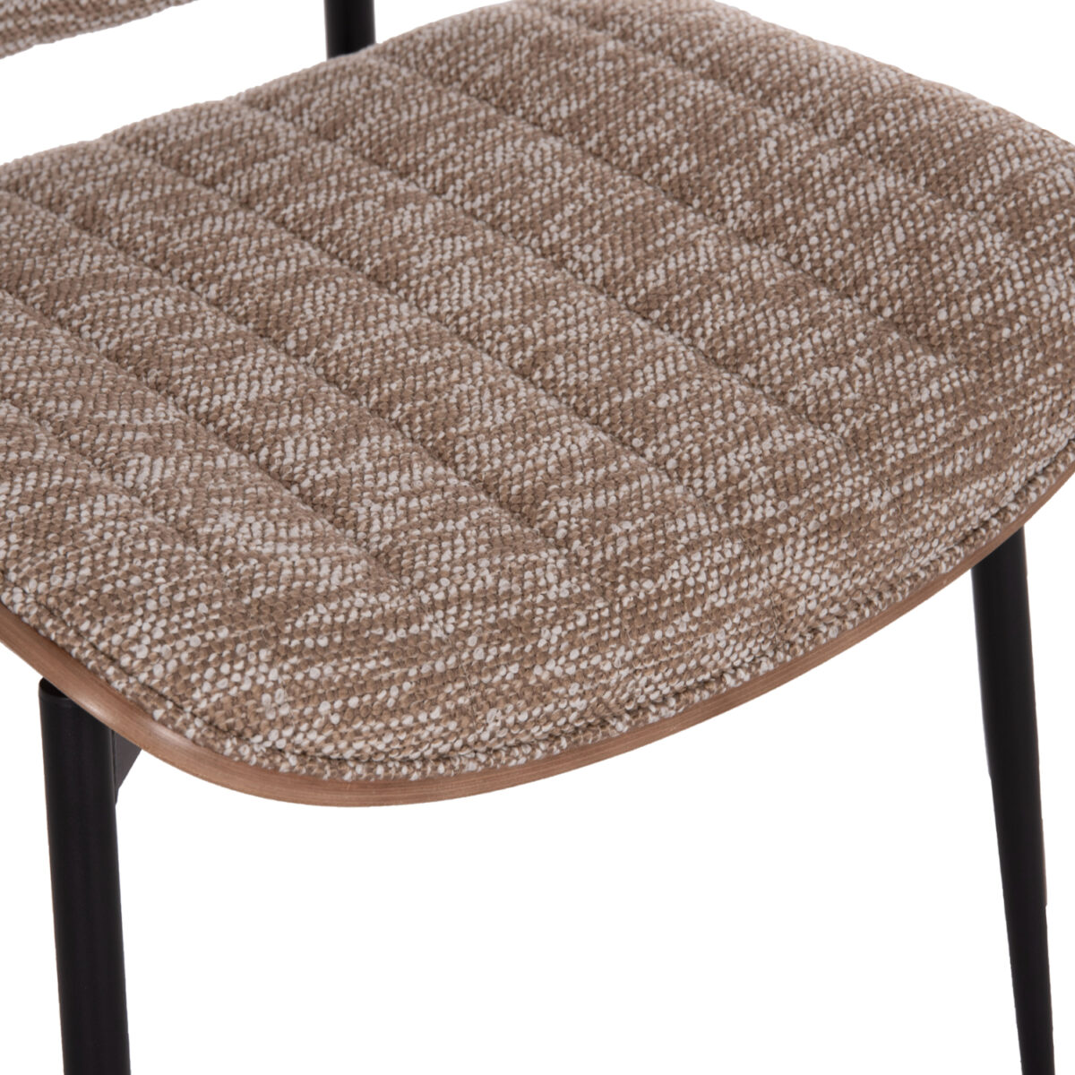 ΚΑΡΕΚΛΑ ΤΡΑΠΕΖΑΡΙΑΣ CONTI HM9983.02 ΜΑΥΡΟ ΜΕΤΑΛΛΟ--ΚΑΦΕ ΥΦΑΣΜΑ 49x56x82Υεκ. - Image 8