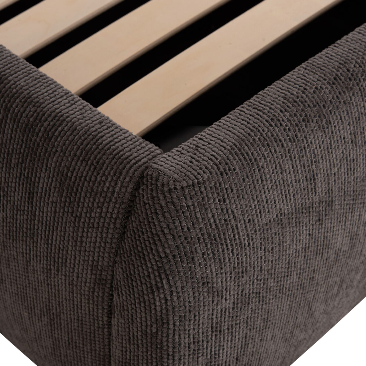 ΚΡΕΒΑΤΙ ΔΙΠΛΟ SANDRA HM732.01 ΓΚΡΙ ΥΦΑΣΜΑ & ΑΠΟΘΗΚΕΥΤΙΚΟΣ ΧΩΡΟΣ ΓΙΑ ΣΤΡΩΜΑ 160x200εκ - Image 7