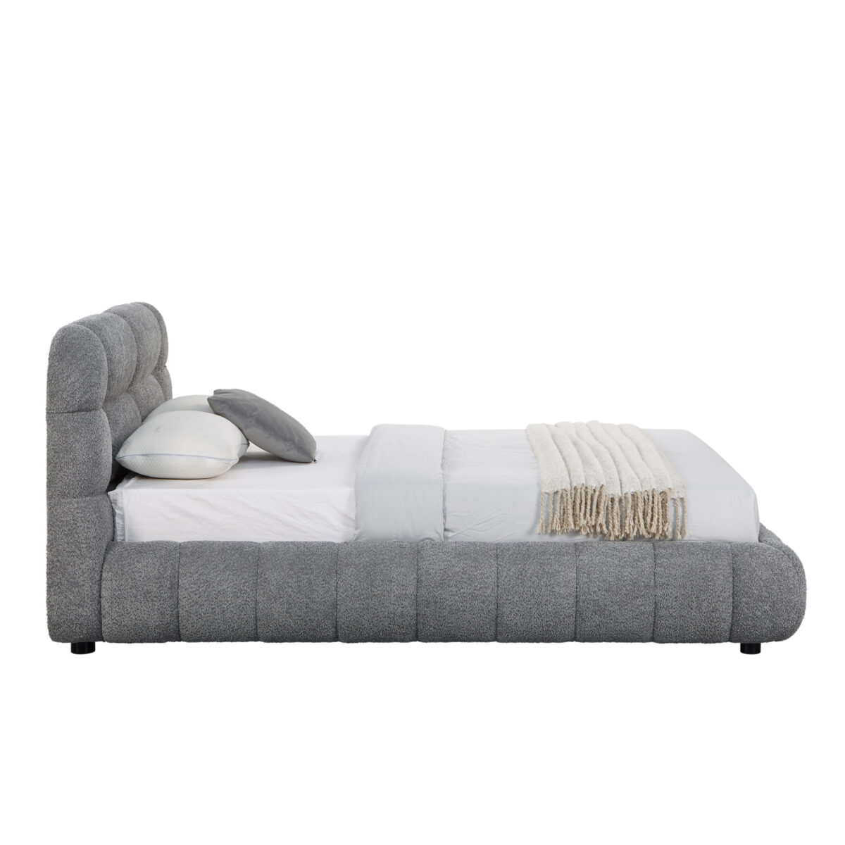 ΚΡΕΒΑΤΙ ΜΕ ΑΠΟΘ.ΧΩΡΟ MOLEN HM730.01 ΓΚΡΙ ΜΠΟΥΚΛΕ ΥΦΑΣΜΑ--ΓΙΑ ΣΤΡΩΜΑ 160x200εκ - Image 5