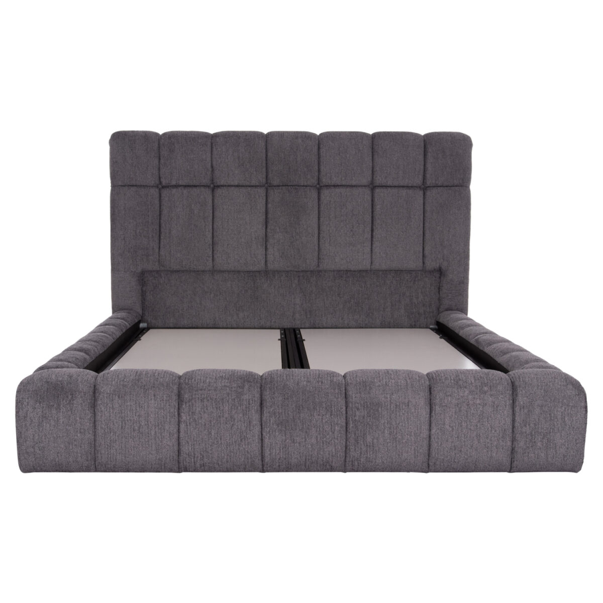 ΚΡΕΒΑΤΙ RAMON ΜΕ ΑΠΟΘ. ΧΩΡΟ HM720.22 ΥΦΑΣΜΑ TEDDY ΓΚΡΙ-ΓΙΑ ΣΤΡΩΜΑ 160x200εκ - Image 4