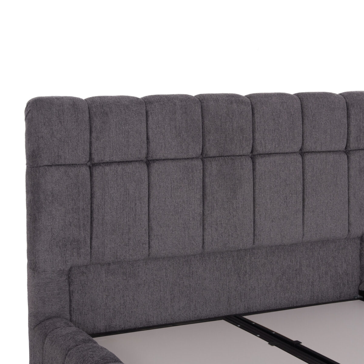 ΚΡΕΒΑΤΙ RAMON ΜΕ ΑΠΟΘ. ΧΩΡΟ HM720.22 ΥΦΑΣΜΑ TEDDY ΓΚΡΙ-ΓΙΑ ΣΤΡΩΜΑ 160x200εκ - Image 9