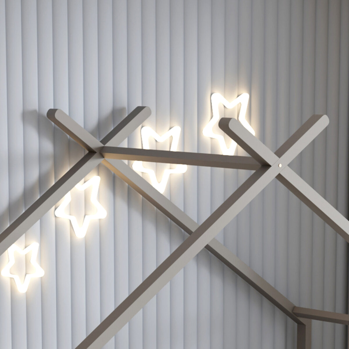 ΚΡΕΒΑΤΙ ΠΑΙΔΙΚΟ ΜΕ ΣΤΡΩΜΑ KLARICE HM21305.02 ΞΥΛΟ ΠΕΥΚΟΥ ΣΕ ΓΚΡΙ--ΣΤΡΩΜΑ 90x190εκ - Image 8