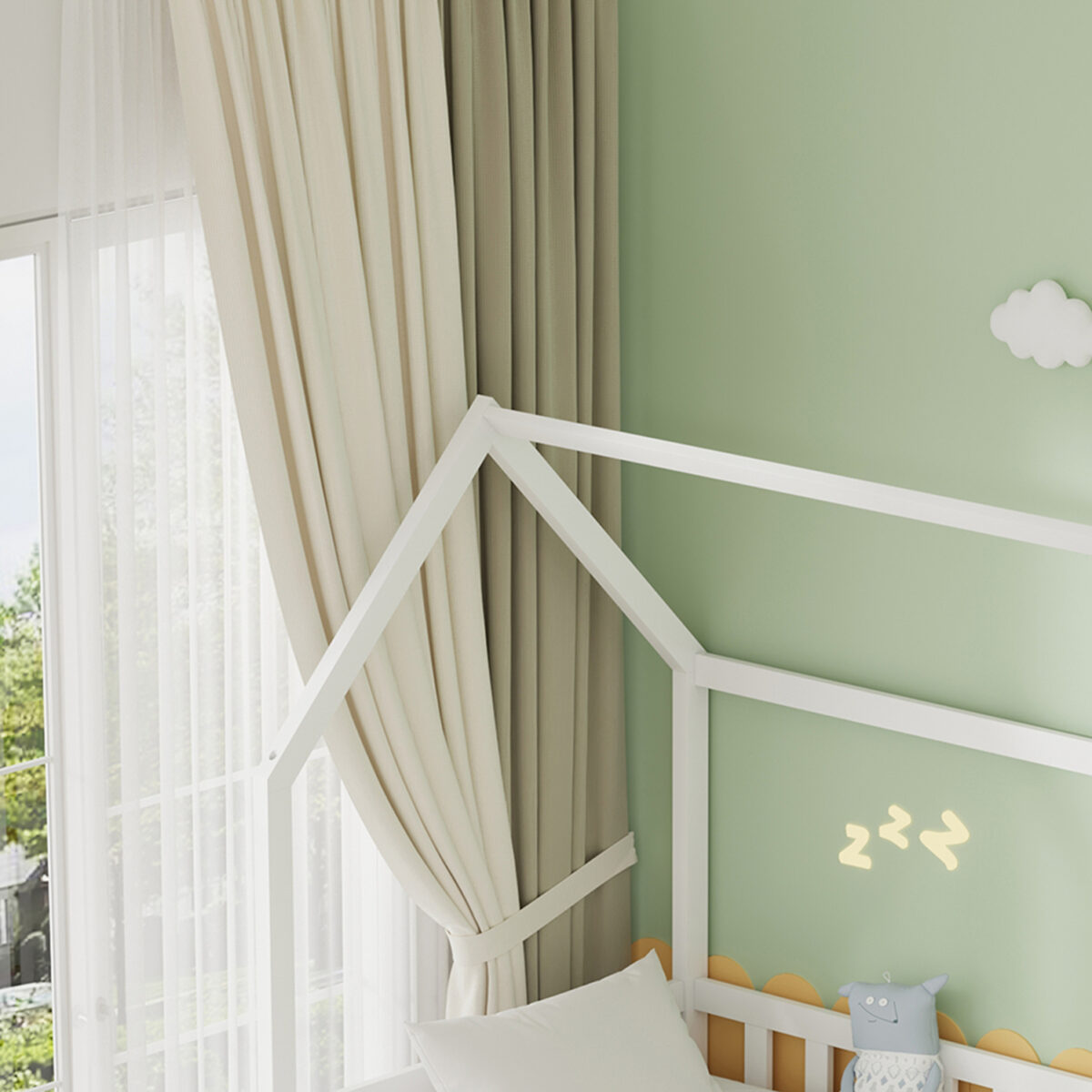 ΠΑΙΔΙΚΟ ΚΡΕΒΑΤΙ 3 ΣΕ 1 PHYLLIS HM723.03 ΞΥΛΟ ΠΕΥΚΟΥ ΛΕΥΚΟ 206x97x166Υεκ. - Image 6