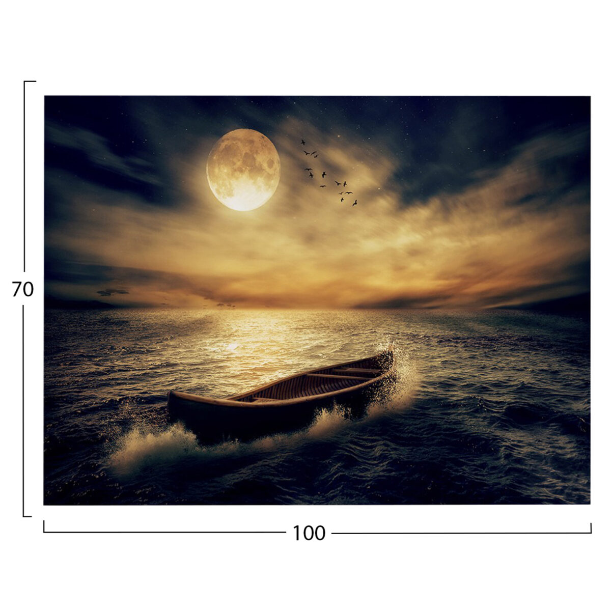 ΠΙΝΑΚΑΣ TOIXOY ΣΕΙΡΑ GOBI HM4785 ΕΚΤΥΠΩΜΕΝΟΣ ΚΑΜΒΑΣ 100x3(πάχος)x70Υεκ. - Image 2