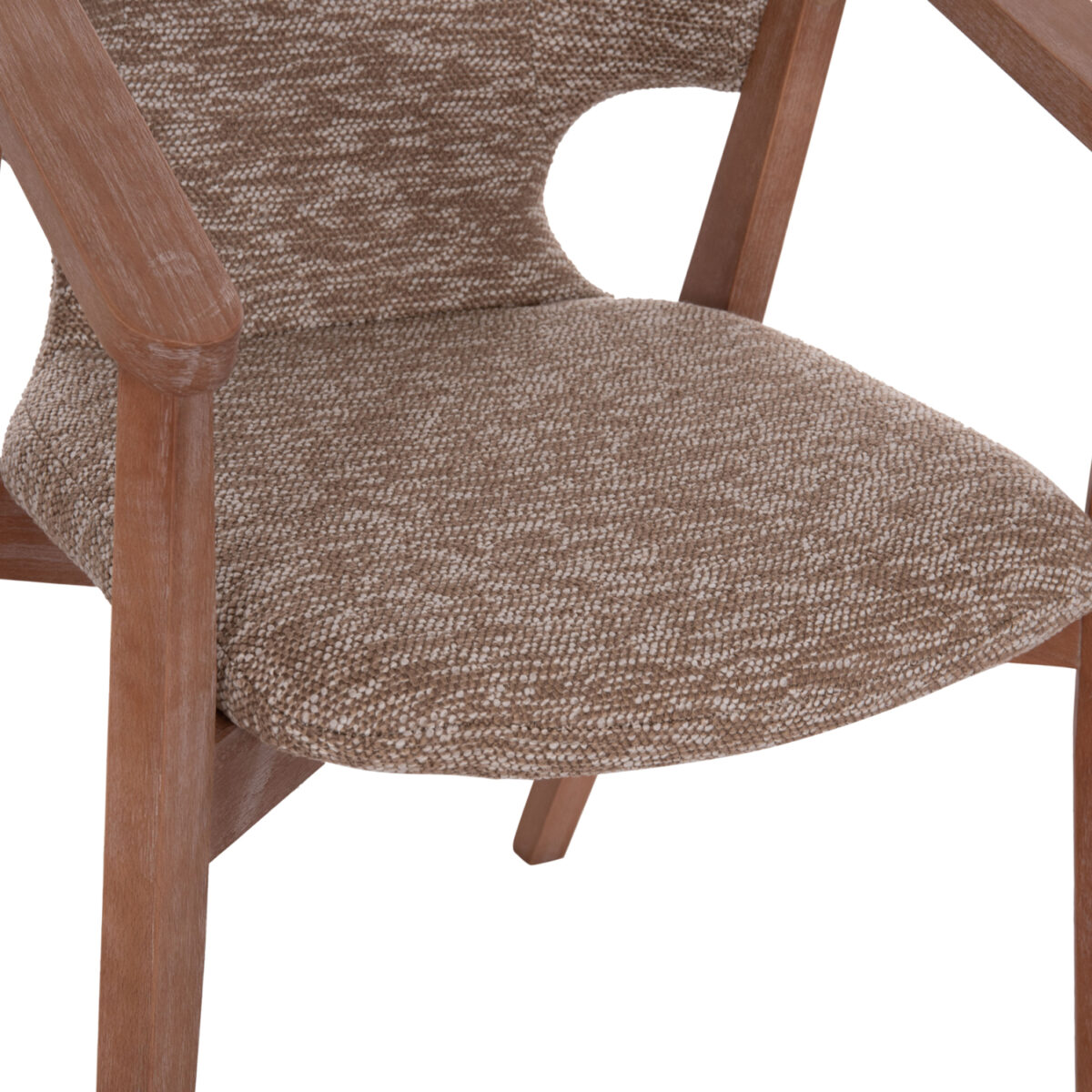 ΠΟΛΥΘΡΟΝΑ YEGER HM9995.03 ΞΥΛΟ ΟΞΙΑΣ ΣΕ WHITEWASH-ΚΑΦΕ ΥΦΑΣΜΑ 59x58x78Υεκ. - Image 9