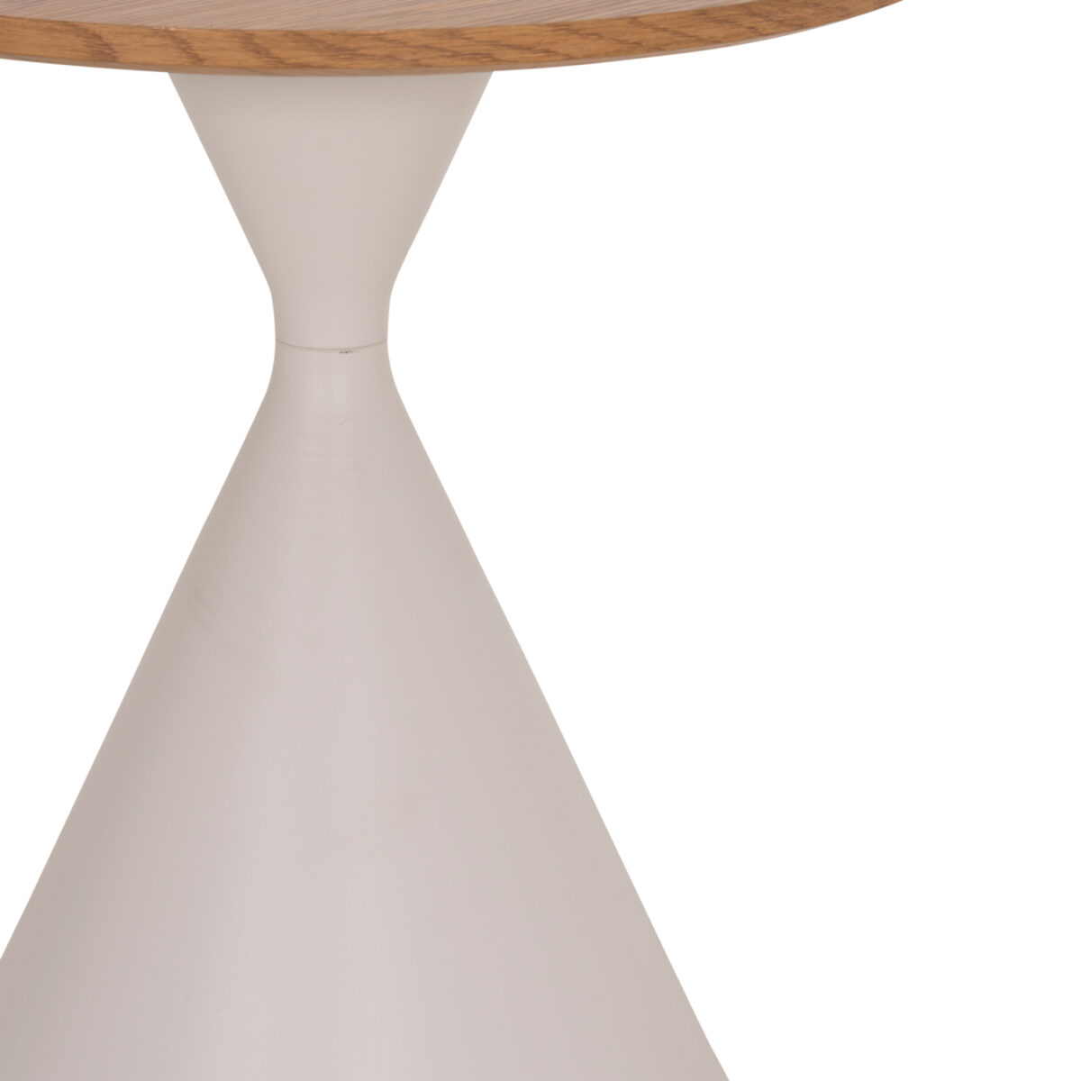 ΣΕΤ 2 ΤΡΑΠΕΖΙΑ ΣΑΛΟΝΙΟΥ JENNEL(X) HM18308.01 ΜΕΤΑΛΛΟ ΛΕΥΚΟ--MDF ΣΕ ΦΥΣΙΚΟ Φ50εκ & Φ70εκ - Image 10