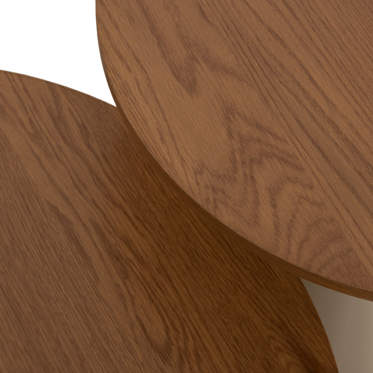 ΣΕΤ 2 ΤΡΑΠΕΖΙΑ ΣΑΛΟΝΙΟΥ JENNEL(X) HM18308.04 ΜΕΤΑΛΛΟ ΣΑΜΠΑΝΙ--MDF ΣΕ ΦΥΣΙΚΟ Φ50εκ & Φ70εκ - Image 6