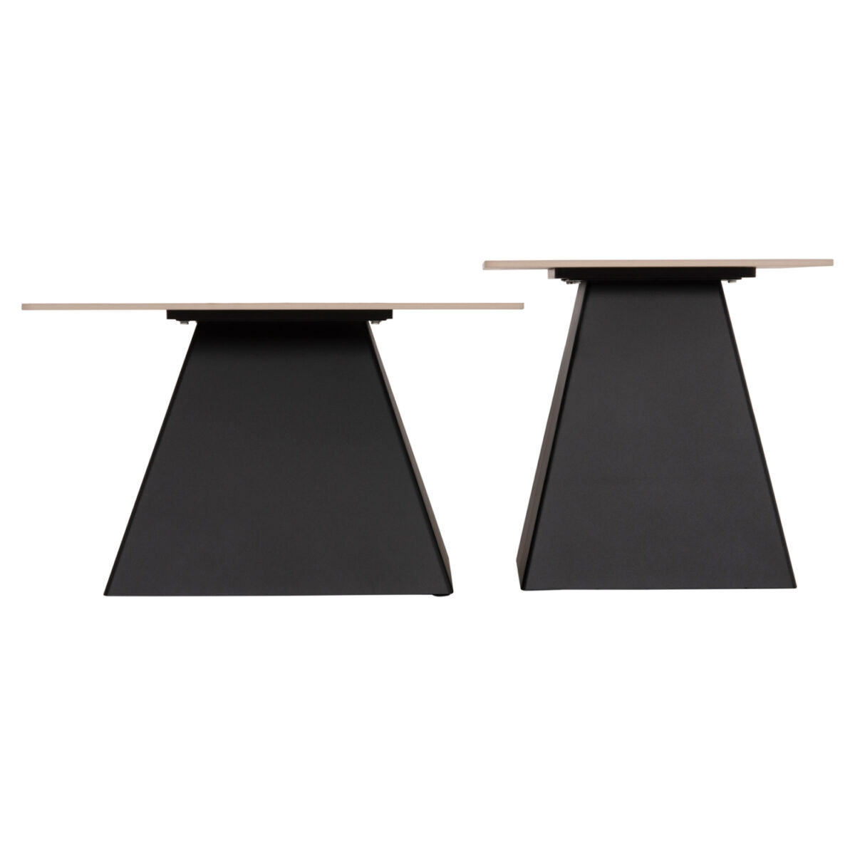 ΣΕΤ 2 ΤΡΑΠΕΖΙΑ ΣΑΛΟΝΙΟΥ QUBER(X) HM18311.02 SINTERED STONE ΤΕΤΡΑΓΩΝΟ--ΒΑΣΕΙΣ ΜΑΥΡΕΣ - Image 4