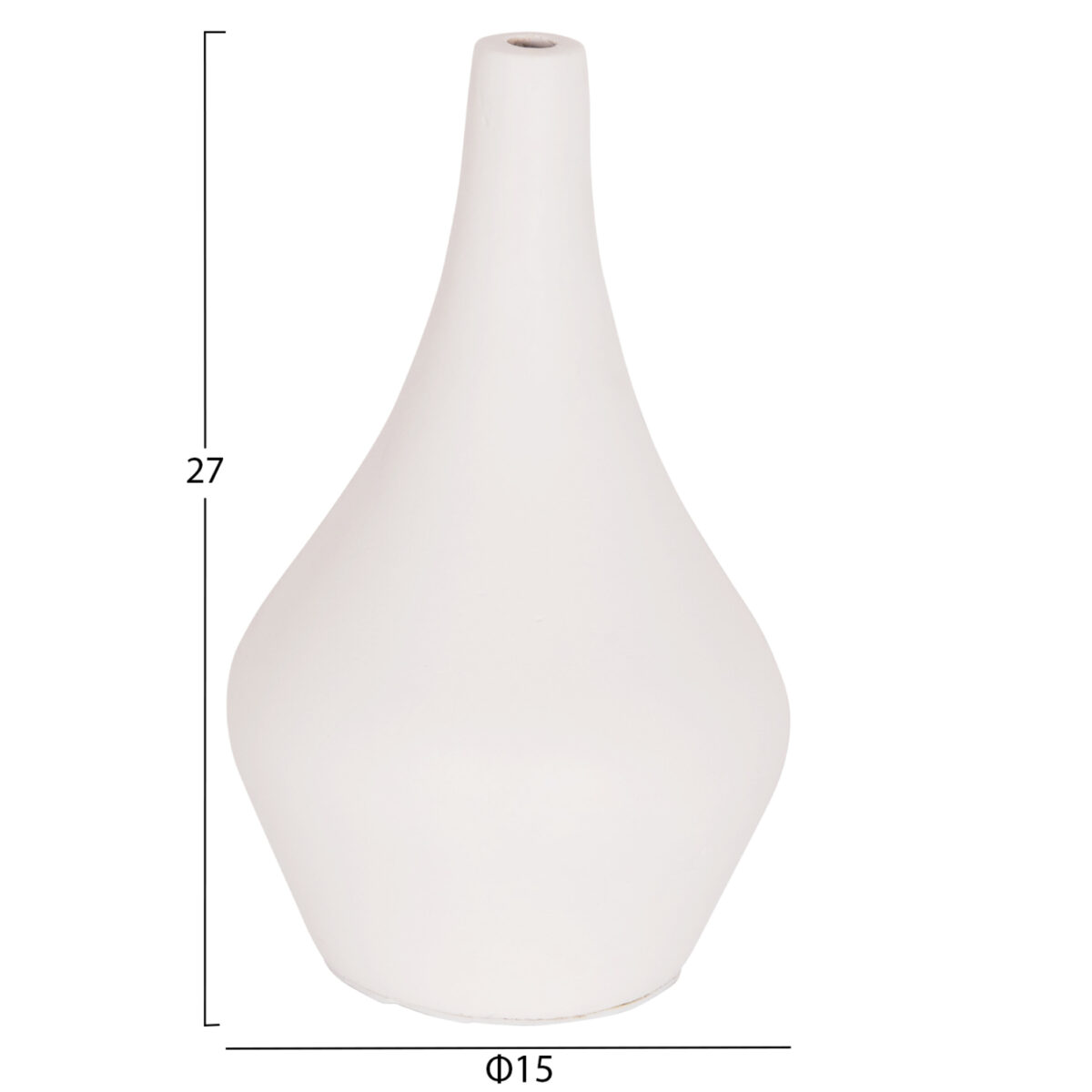 ΣΕΤ 3 ΕΠΙΤΡΑΠΕΖΙΑ ΔΙΑΚΟΣΜΗΤΙΚΑ ΒΑΖΑ DENI ΗΜ21141 FIBER CEMENT ΣΕ ΛΕΥΚΟ - Image 3