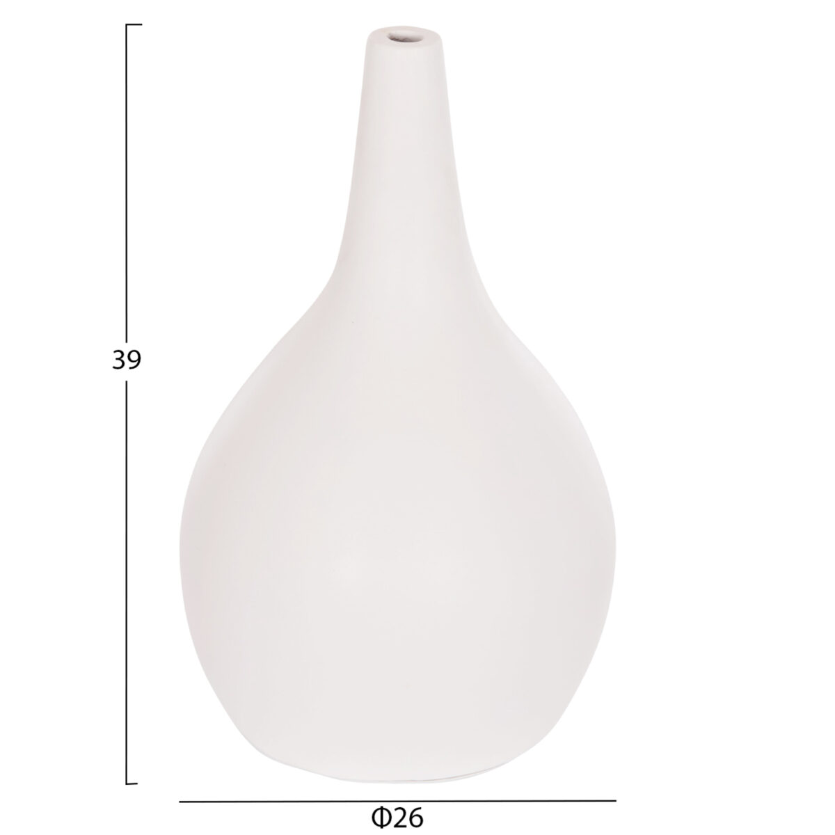 ΣΕΤ 3 ΕΠΙΤΡΑΠΕΖΙΑ ΔΙΑΚΟΣΜΗΤΙΚΑ ΒΑΖΑ DENI ΗΜ21141 FIBER CEMENT ΣΕ ΛΕΥΚΟ - Image 4