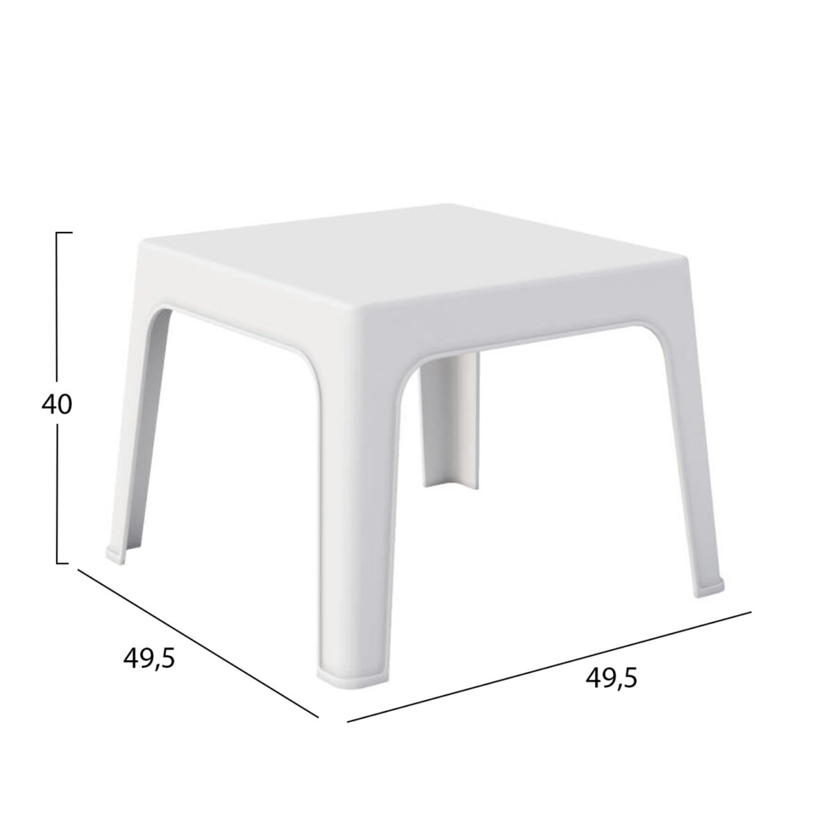 ΣΕΤ LOUNGE 3ΤΜΧ SLEEK HM21274.01 ΛΕΥΚΟ ΠΟΛΥΠΡΟΠΥΛΕΝΙΟ - Image 2