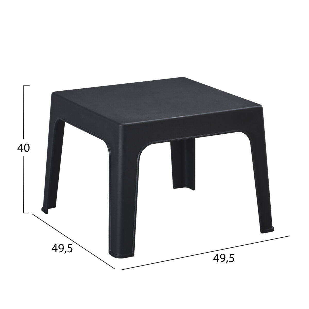 ΣΕΤ LOUNGE 3ΤΜΧ SLEEK HM21274.02 ΜΑΥΡΟ ΠΟΛΥΠΡΟΠΥΛΕΝΙΟ - Image 2