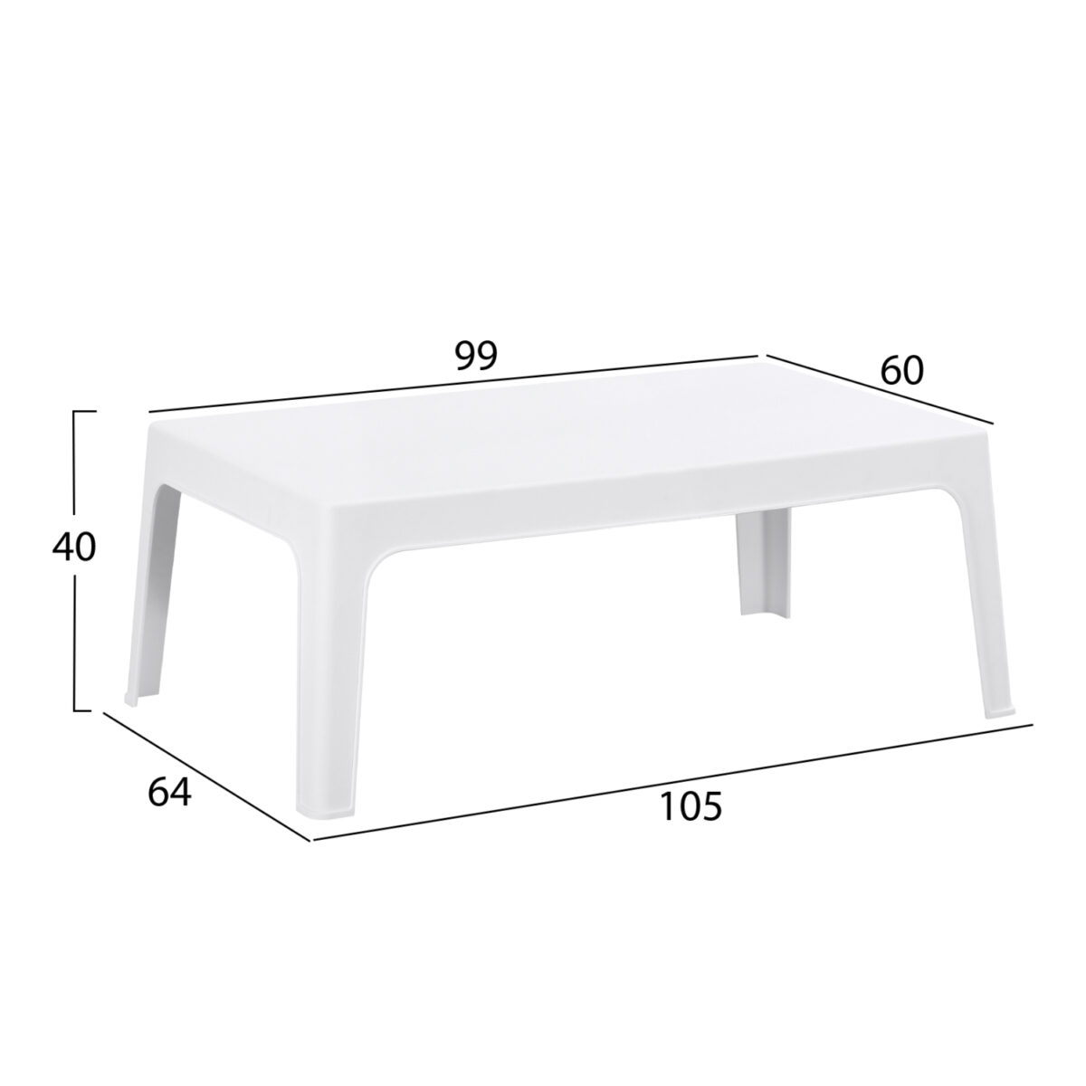 ΣΕΤ LOUNGE 4ΤΜΧ SLEEK HM21275.01 ΛΕΥΚΟ ΠΟΛΥΠΡΟΠΥΛΕΝΙΟ - Image 4