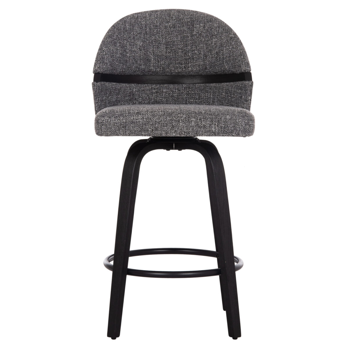 ΣΚΑΜΠΟ ΜΠΑΡ ΠΕΡΙΣΤΡΕΦΟΜΕΝΟ DEKKER HM18250.03 PLYWOOD ΜΑΥΡΟ--ΥΦΑΣΜΑ ΓΚΡΙ 48x54x96Υεκ. - Image 3